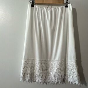White Lace Slip Extender